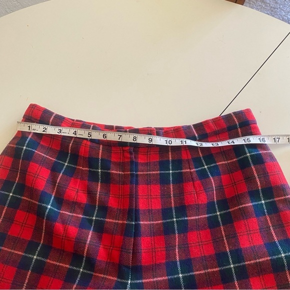 Pendleton Vintage Red Plaid Wool High Rise Pants - Picture 4 of 6